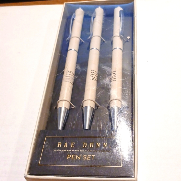 Rae Dunn FAITH HOPE LOVE Pen Set New in Box - Picture 1 of 5